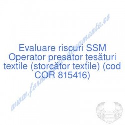 Operator presator ţesături...