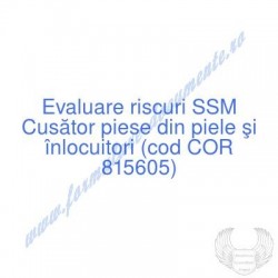 Cusător piese din piele şi...