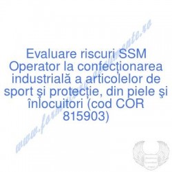 Operator la confecţionarea...