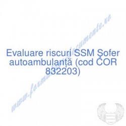 Şofer autoambulanţă (cod...