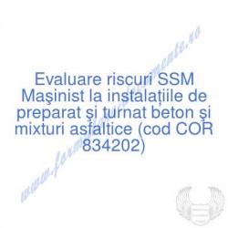 Maşinist la instalaţiile de...