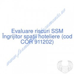 Îngrijitor spaţii hoteliere...