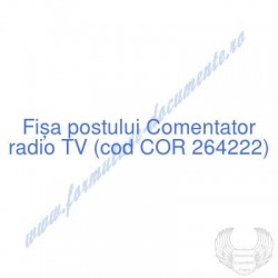 Comentator radio TV (cod...