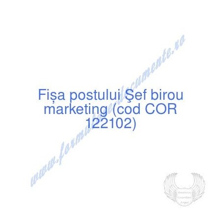 Fisa postului tehnician mecanic 311519 Fisa postului tehnician mecanic 311519