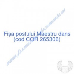 Maestru dans (cod COR...