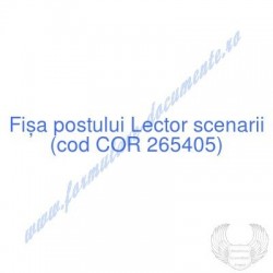 Lector scenarii (cod COR...