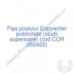 Copywriter publicitate...