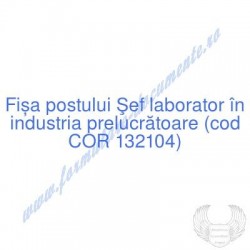 Şef laborator în industria...