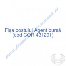Agent bursă (cod COR...