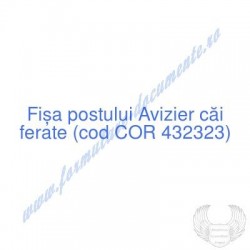 Avizier căi ferate (cod COR...