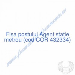 Agent staţie metrou (cod...