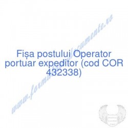 Operator portuar expeditor...
