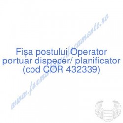 Operator portuar dispecer,...