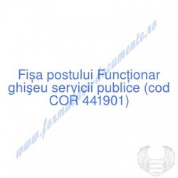 Funcţionar ghişeu servicii...