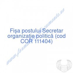 Secretar organizaţie...