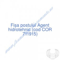 Agent hidrotehnic (cod COR...