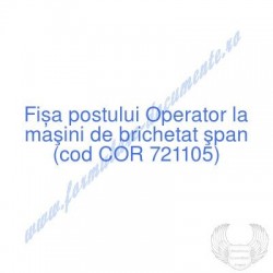 Operator la maşini de...