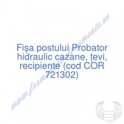 Probator hidraulic cazane,...