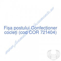 Confecţioner cocleţi (cod...