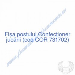 Confecţioner jucării (cod...