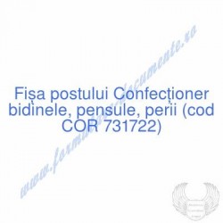 Confecţioner bidinele,...