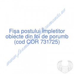 Împletitor obiecte din foi...