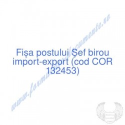 Şef birou import-export...