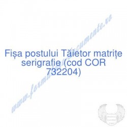 Tăietor matriţe serigrafie...