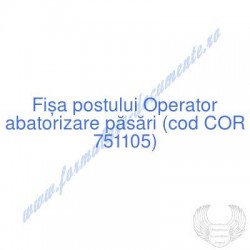 Operator abatorizare păsări...