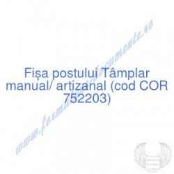 Tâmplar manual/ artizanal...
