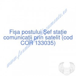 Şef staţie comunicaţii prin...