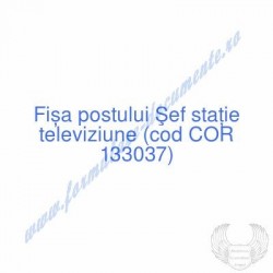 Şef staţie televiziune (cod...