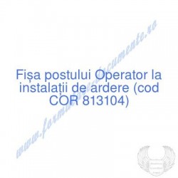 Operator la instalaţii de...