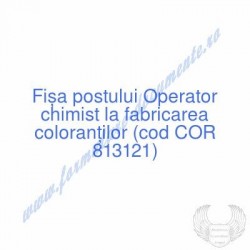 Operator chimist la...