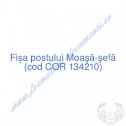 Moaşă-şefă (cod COR 134210)...