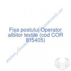 Operator albitor textile...