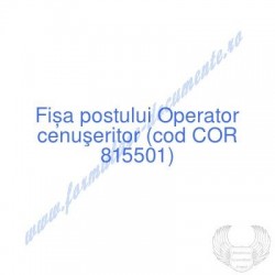 Operator cenuşeritor (cod...