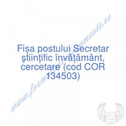 Secretar ştiinţific...
