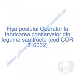 Operator la fabricarea...