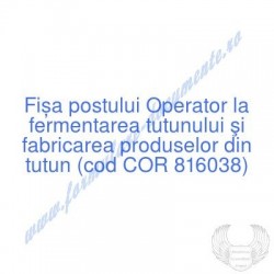 Operator la fermentarea...