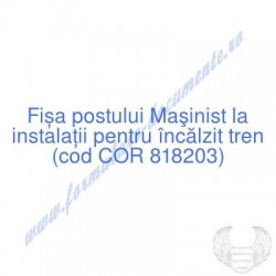 Maşinist la instalaţii...