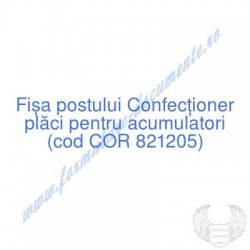 Confecţioner plăci pentru...