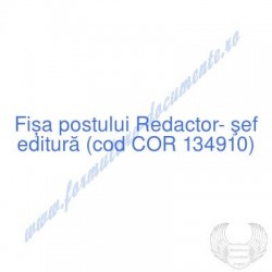 Redactor- şef editură (cod...