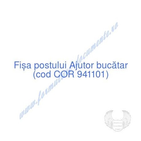 Fisa post ajutor bucatar