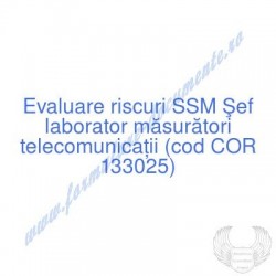 Şef laborator măsurători...