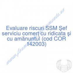 Şef serviciu comerţ cu...