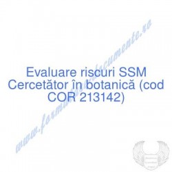 Cercetător în botanică (cod...