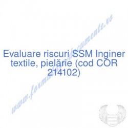 Inginer textile, pielărie...