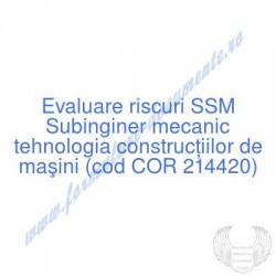 Subinginer mecanic...