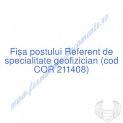 Referent de specialitate...